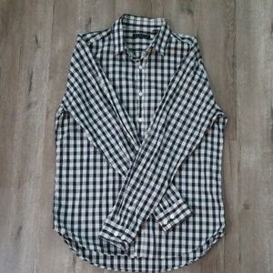 Mens theory button down shirt